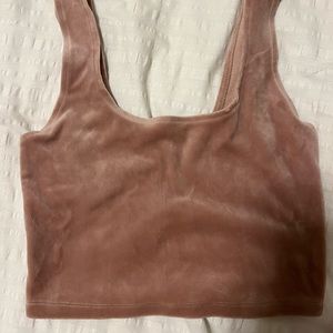 Velvet Crop Top